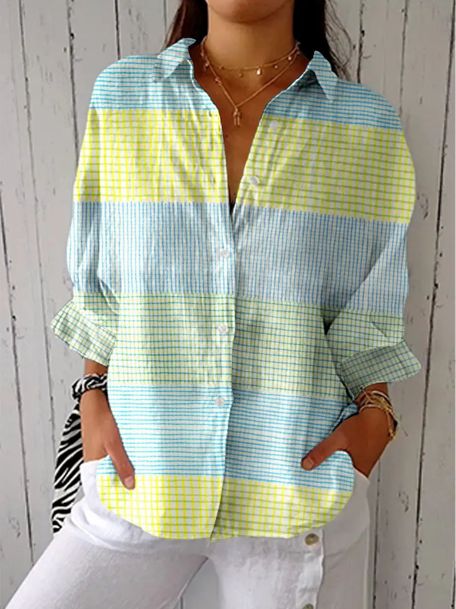 C&amp;M® | Pastel Grid Blouse