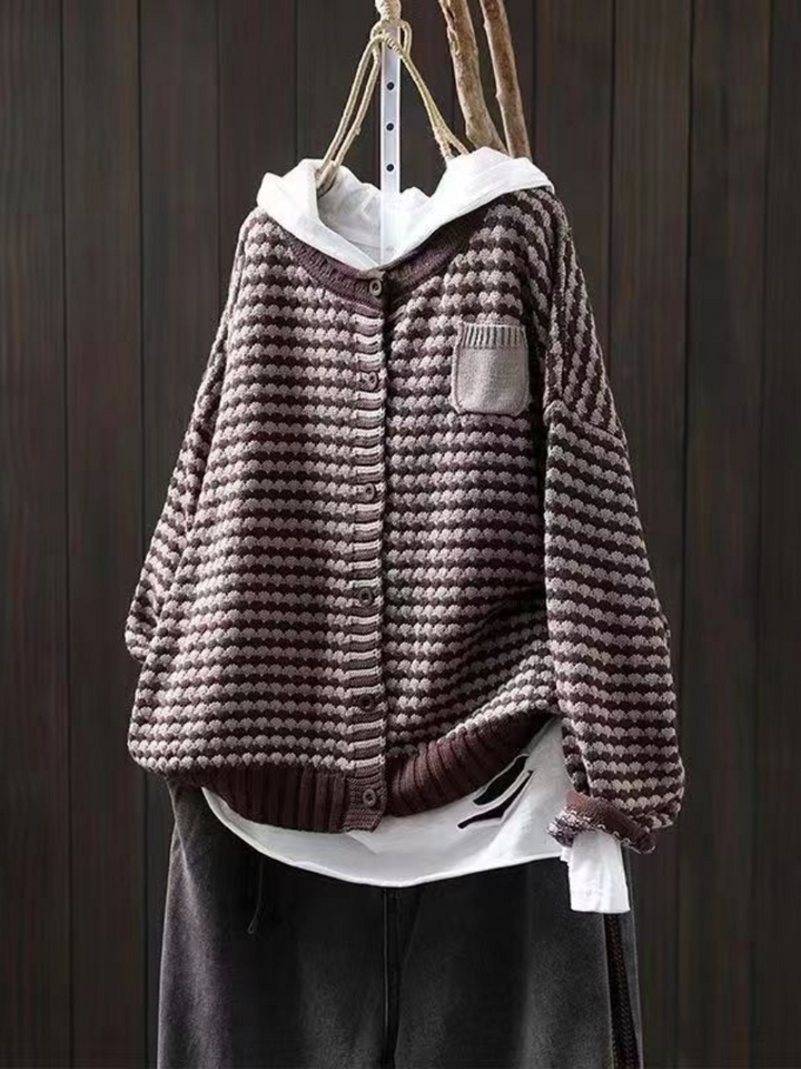 TEXTURED KNIT CARDIGAN