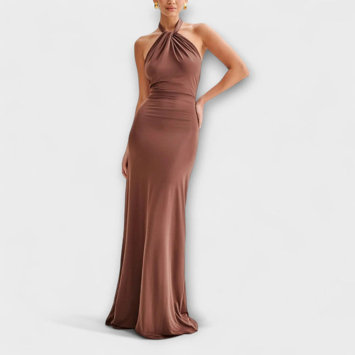 Ardeline | Slinky Halter Maxi Dress