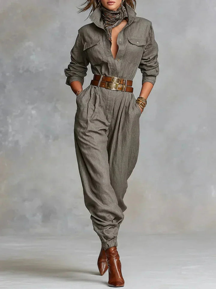 C&amp;M® | Elegant Suede Jumpsuit
