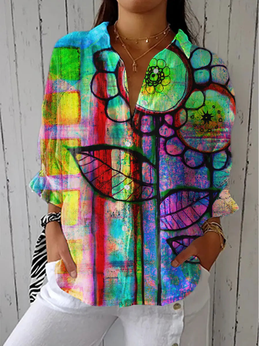 C&amp;M® | Artistic Bloom Blouse