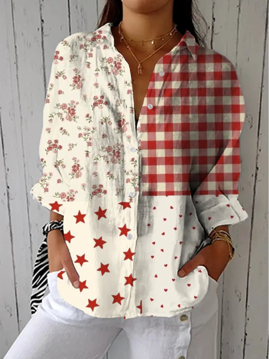 C&amp;M® | Country Patchwork Blouse