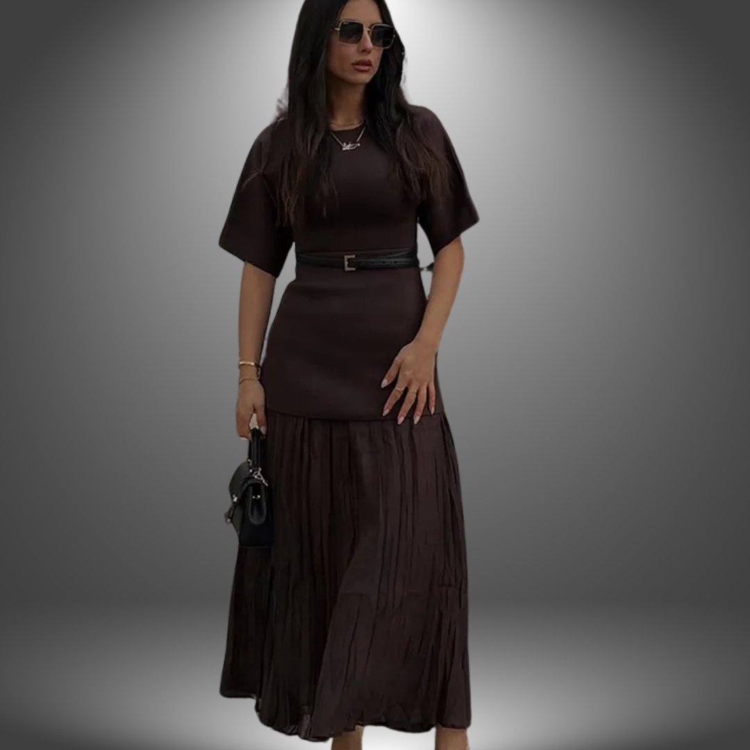 Arielle | Elegant Spliced Knitted Long Dress