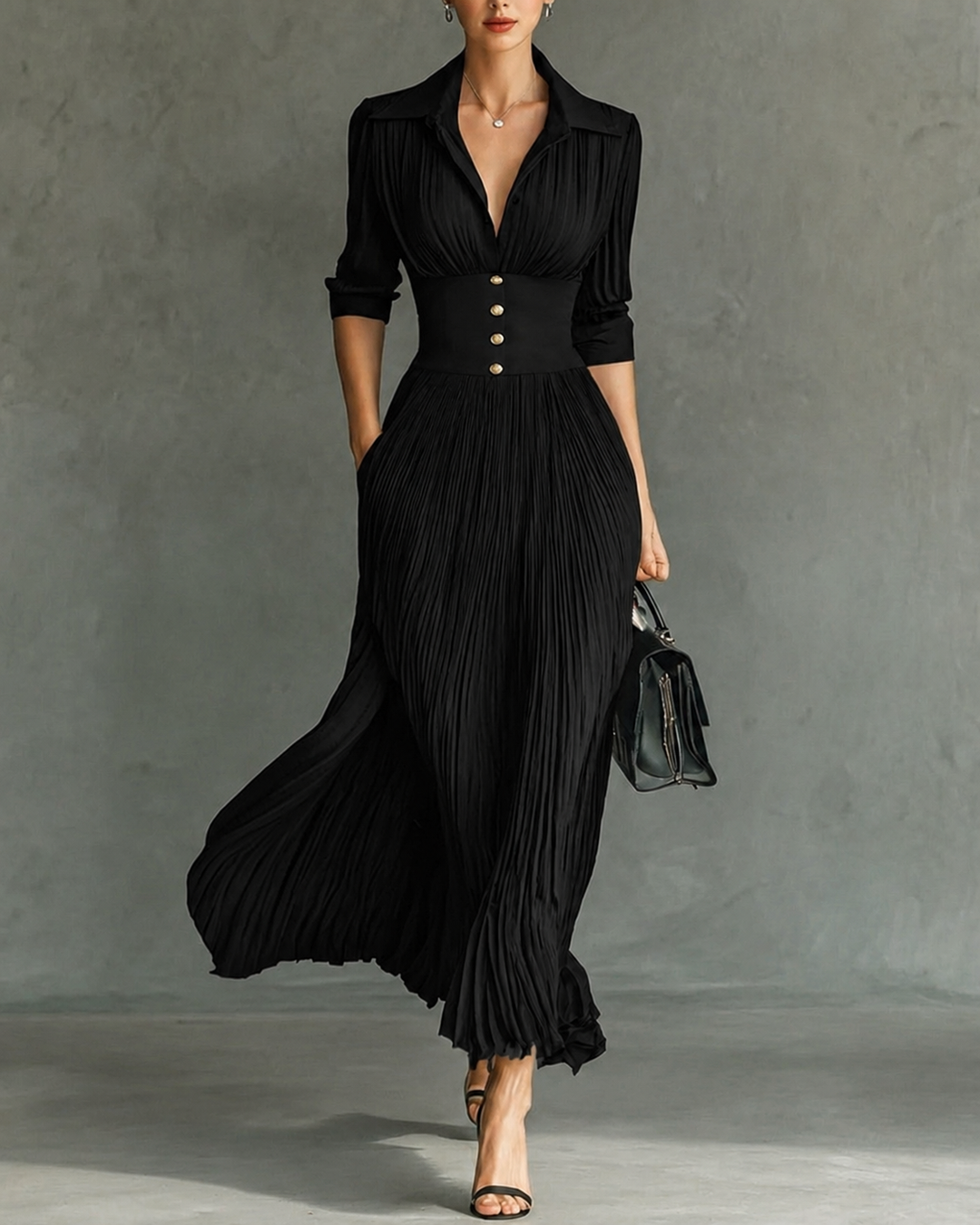 - Chic Fitted Waist Dress