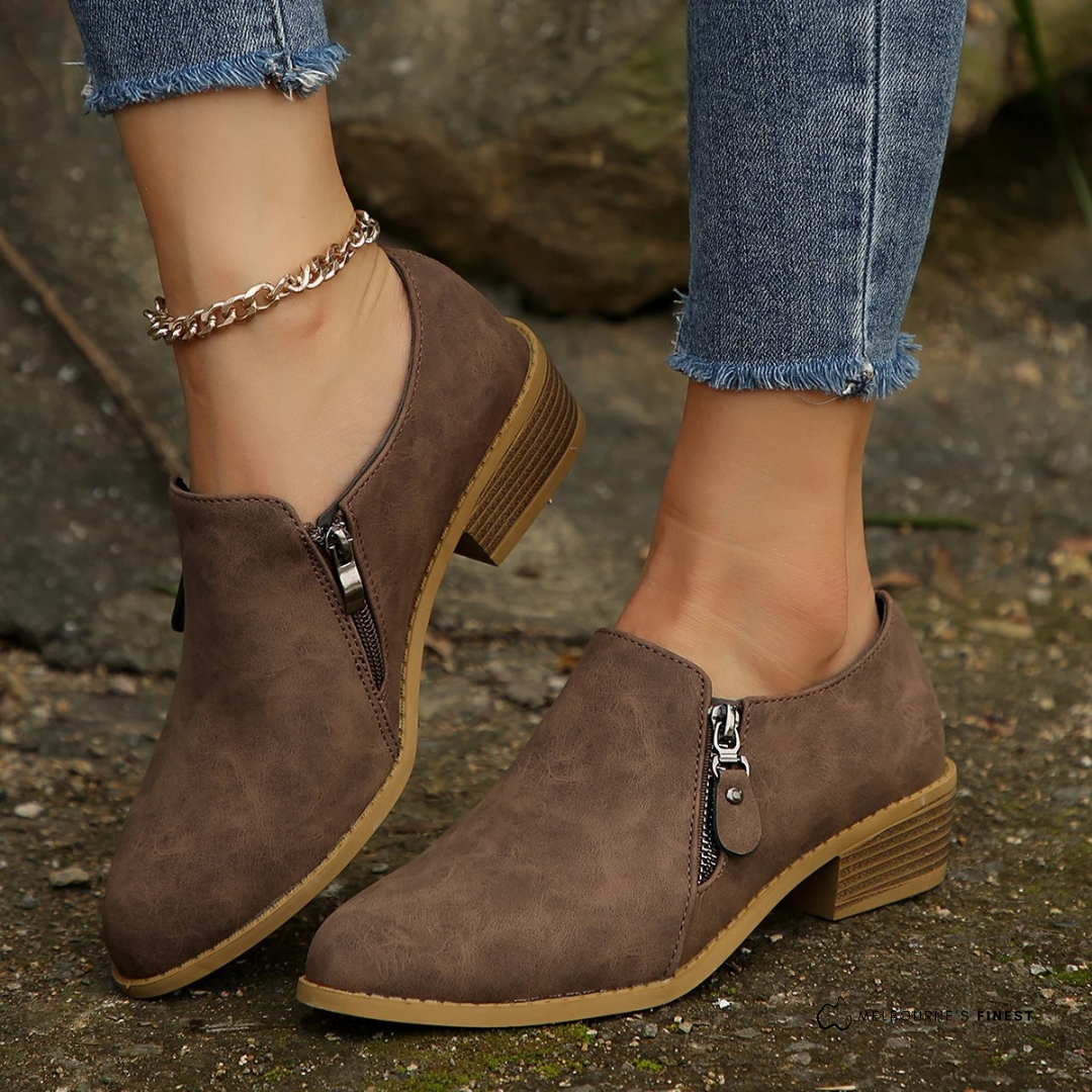Colette | Orthoflex Zip-Up Ankle Boots