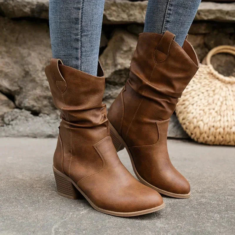C&amp;M® | Classic Mid-Calf Western Boots