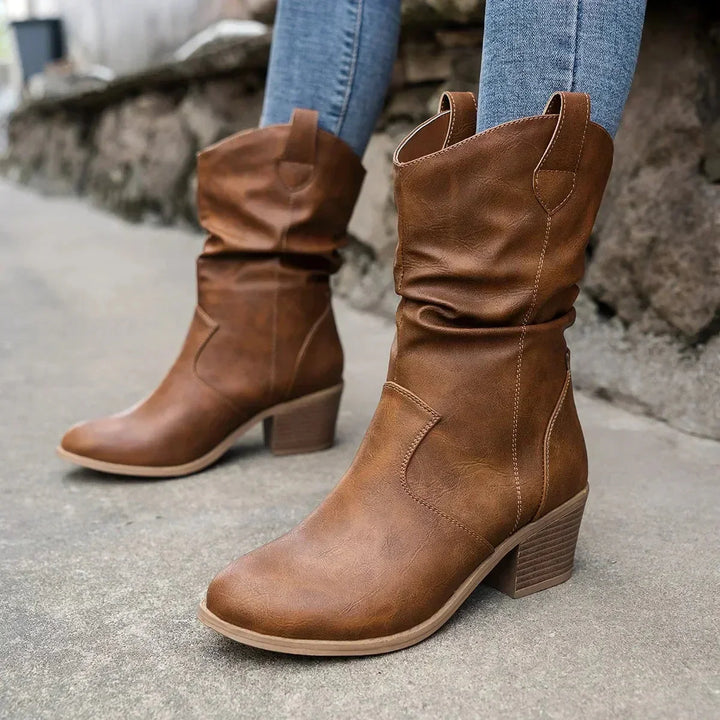 C&amp;M® | Classic Mid-Calf Western Boots