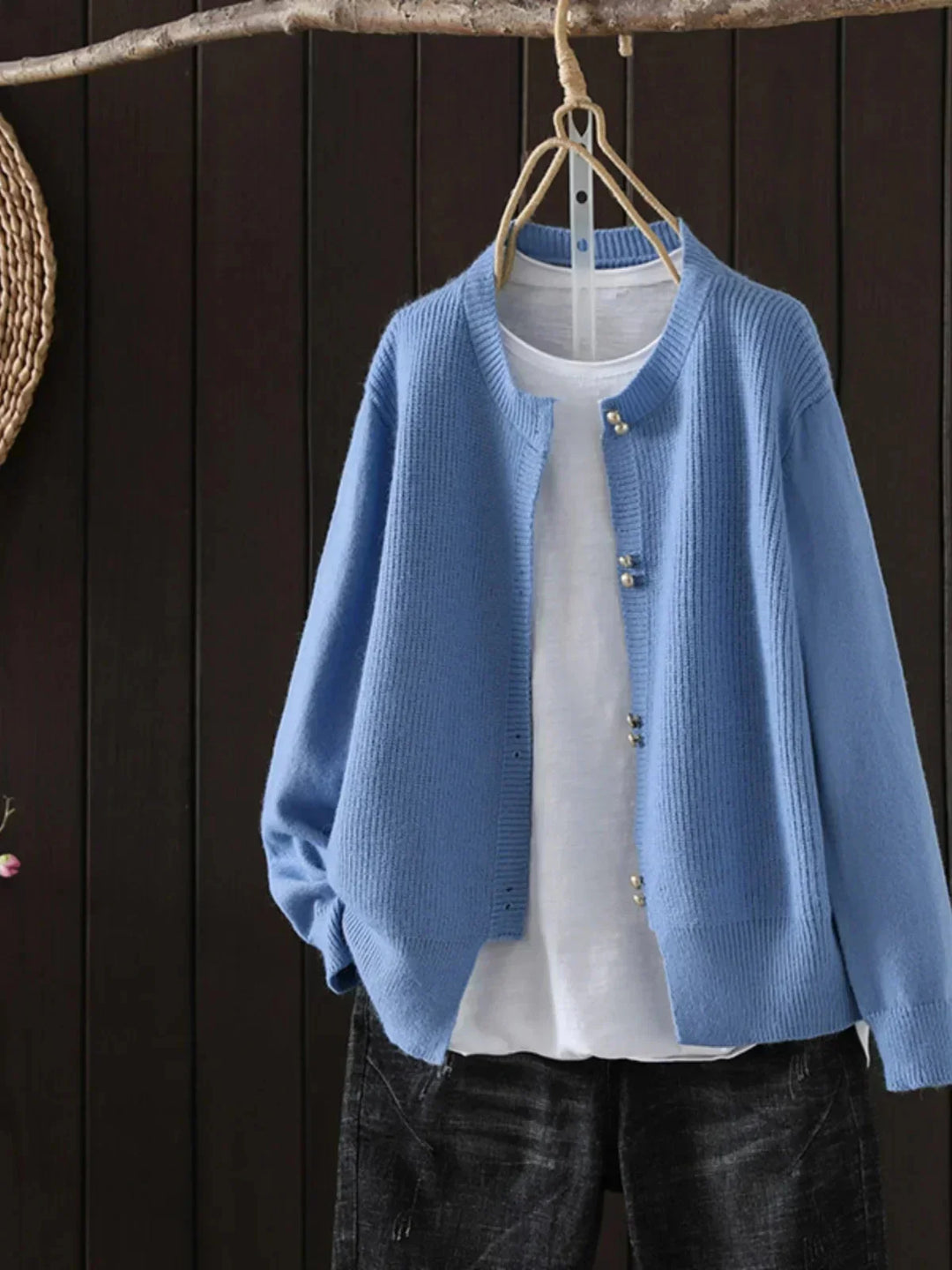 C&amp;M® | PEARL-BUTTON CARDIGAN
