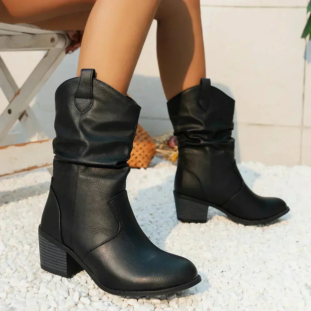 C&amp;M® | Classic Mid-Calf Western Boots