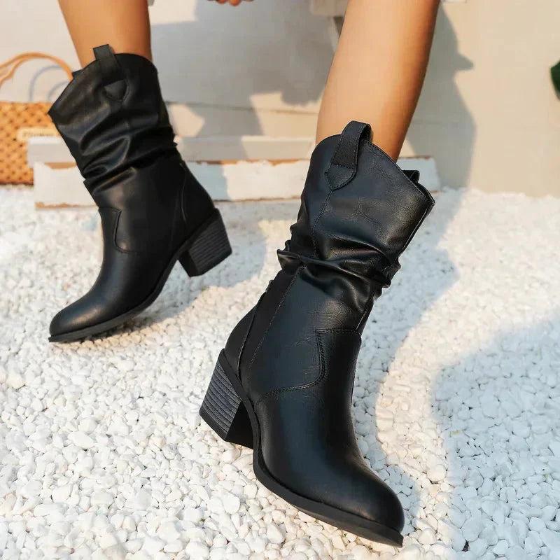 C&amp;M® | Classic Mid-Calf Western Boots
