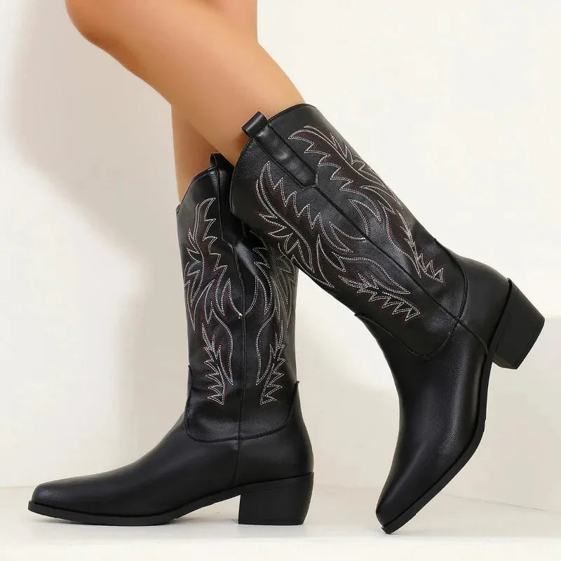Supportive orthopedic cowboy boots