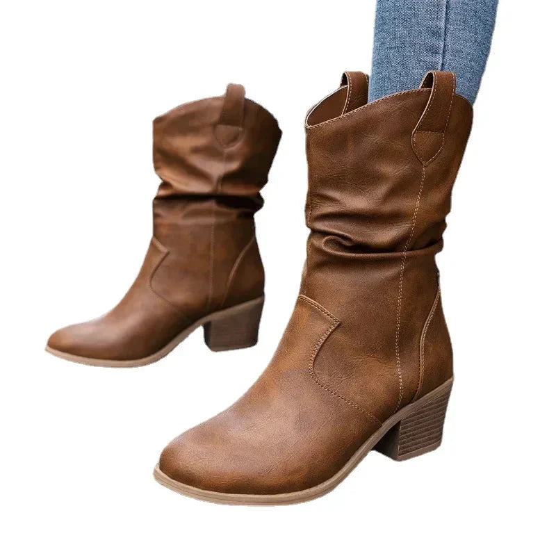 C&amp;M® | Classic Mid-Calf Western Boots