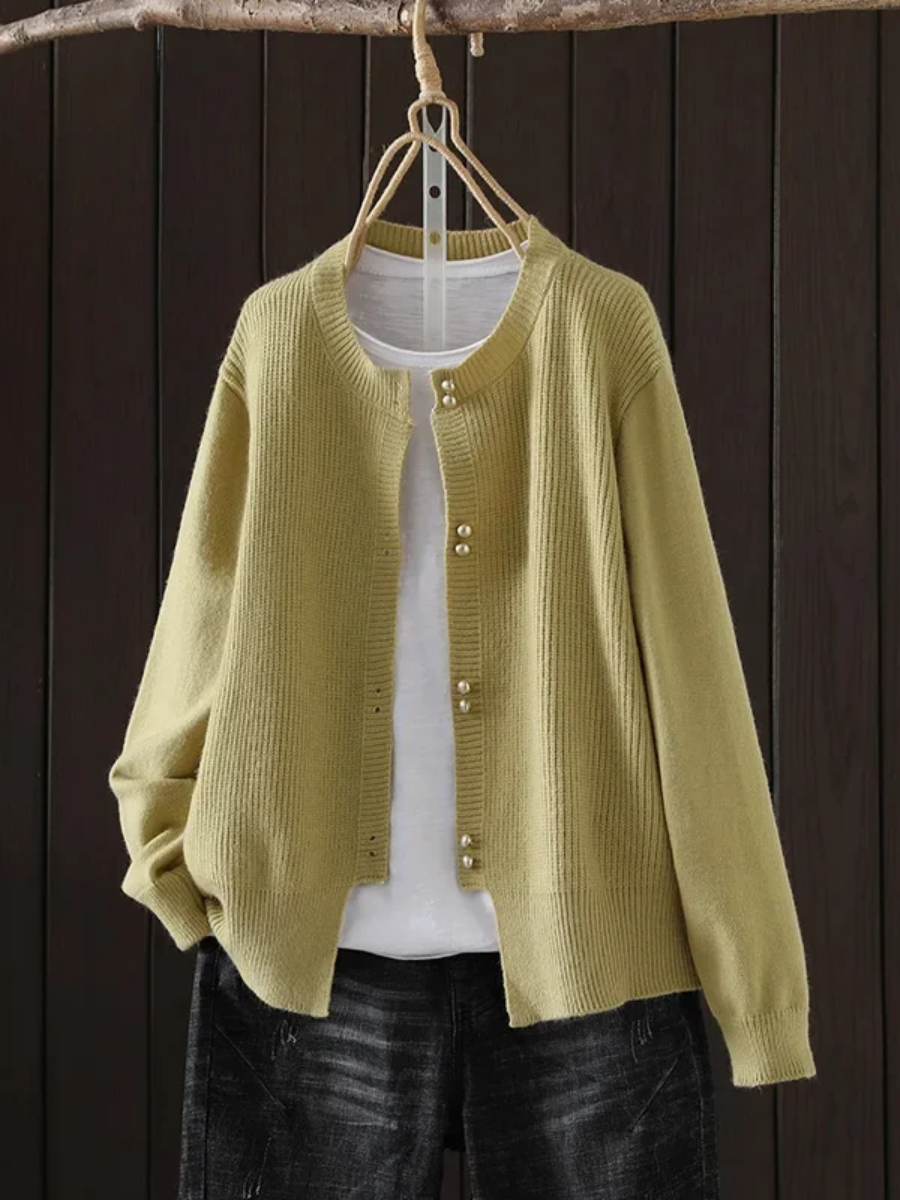 C&amp;M® | PEARL-BUTTON CARDIGAN