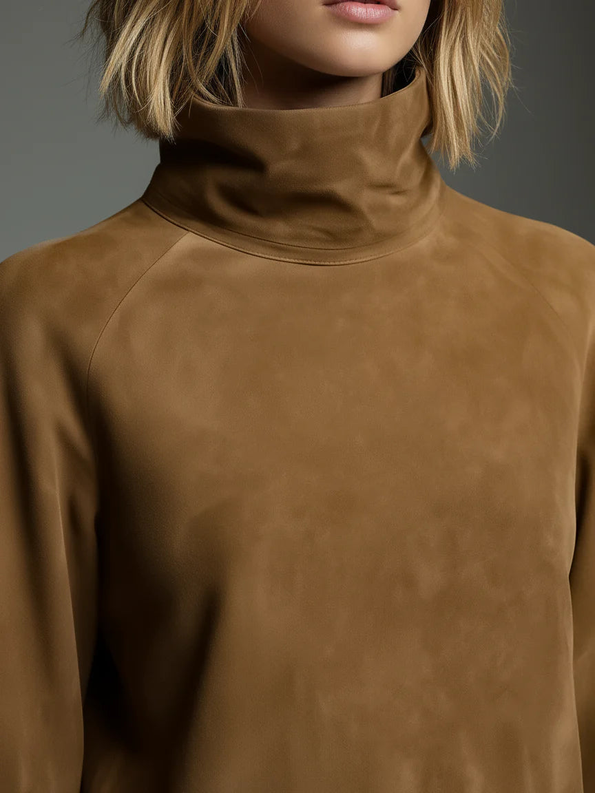 C&amp;M® | Suede Turtleneck Mini Dress