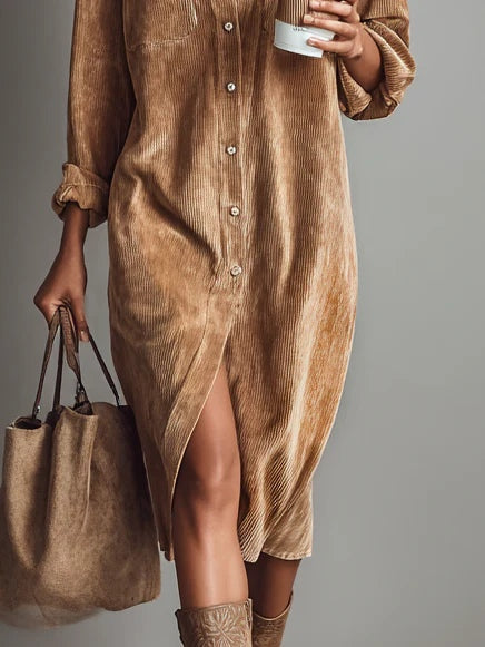 - Chic Flared Hem Dress