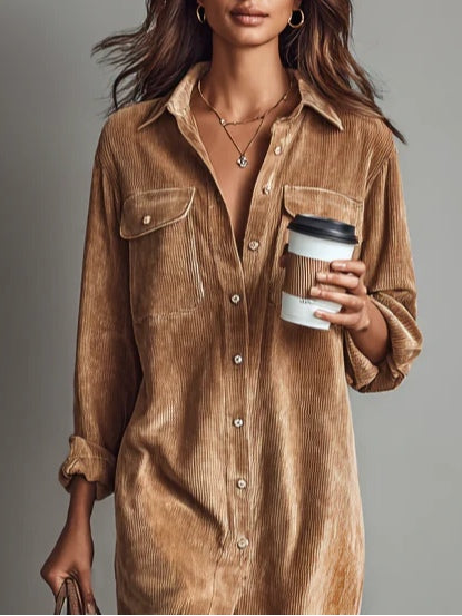 - Chic Flared Hem Dress