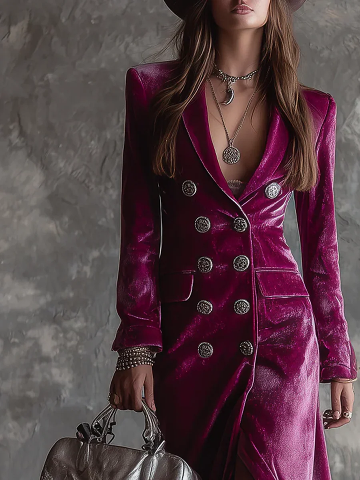 Velvet Blazer Dress