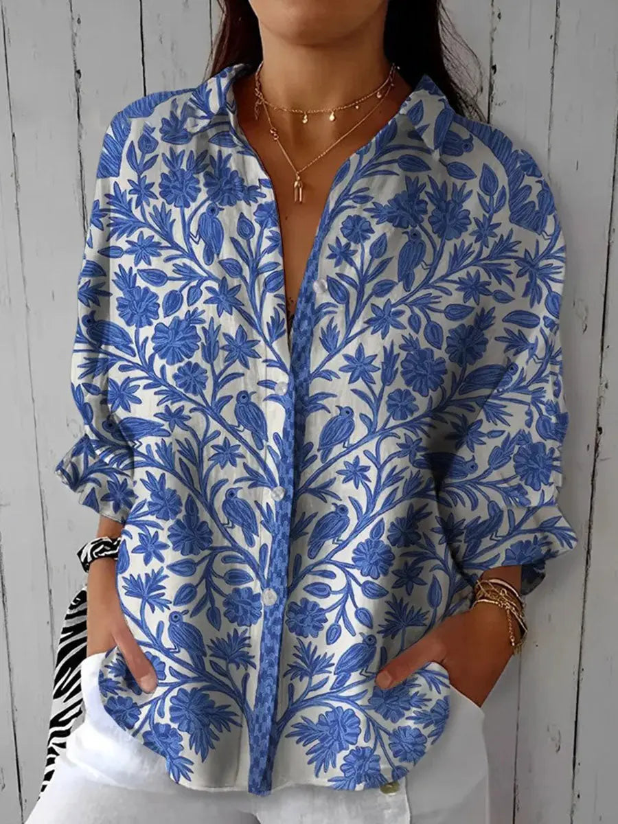 Blue Garden Blouse