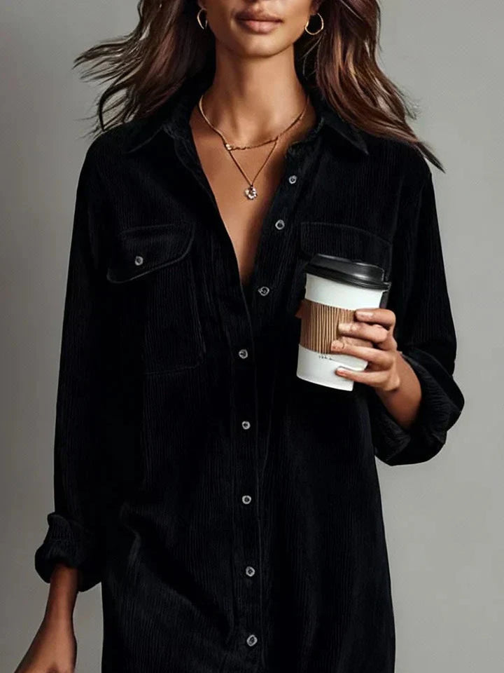 - Chic Flared Hem Dress