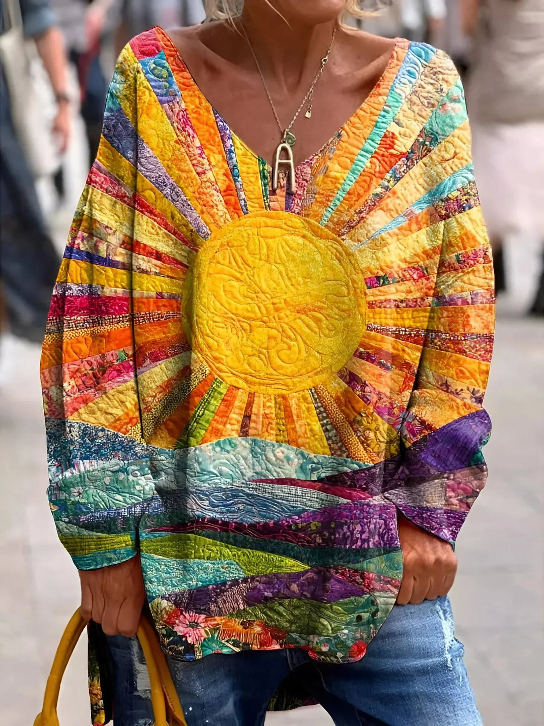 C&amp;M® - Cheerful Colorful Blouse