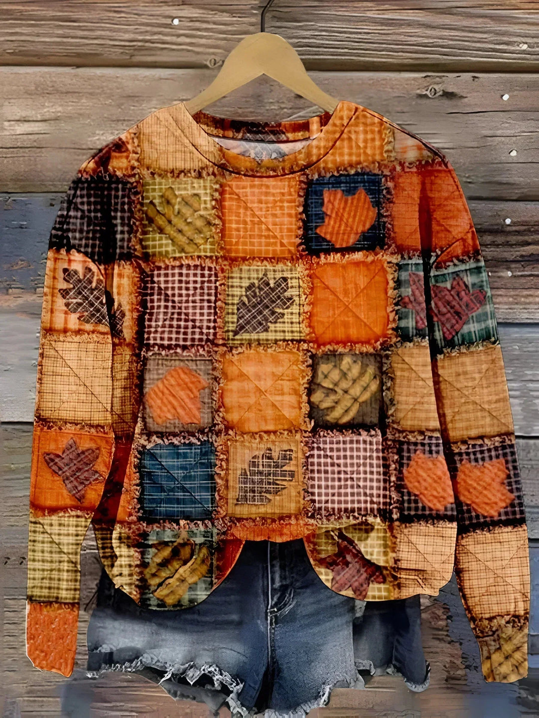 C&amp;M® - Soft Patchwork Sweater