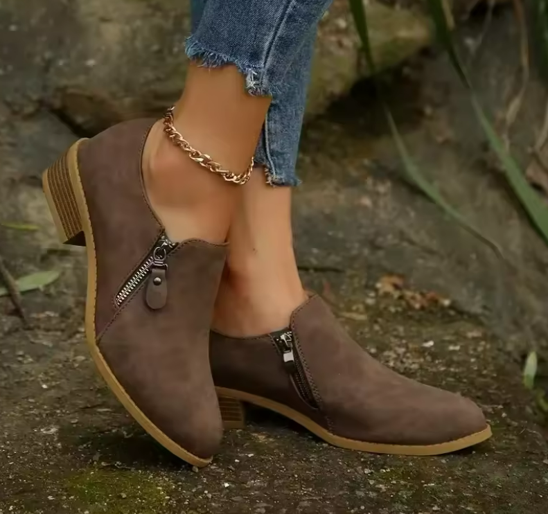 Colette | Orthoflex Zip-Up Ankle Boots