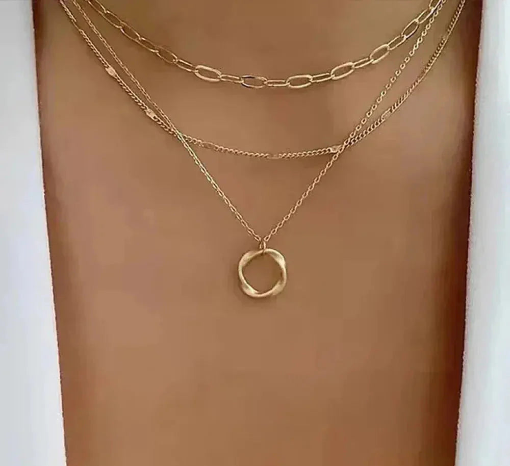 Marcelline | Vintage Gold Layered Necklace