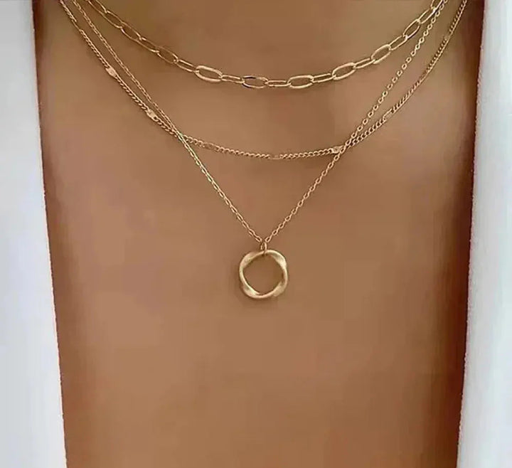 Marcelline | Vintage Gold Layered Necklace
